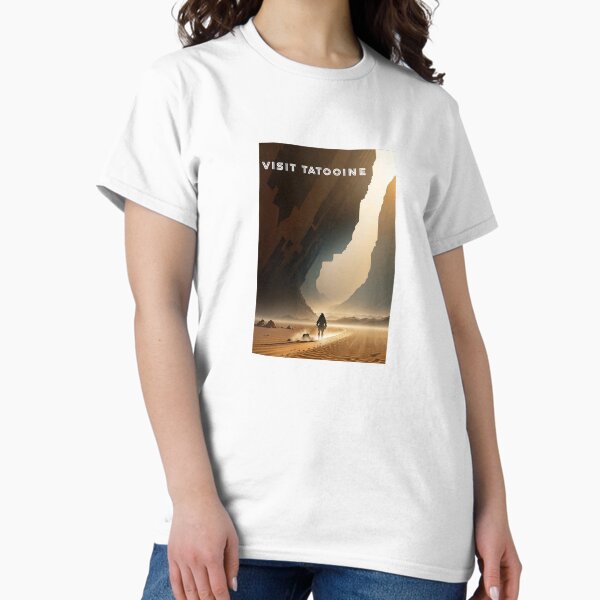 Vista previa del artículo con la obra «Visita Tatooine», diseñado y vendido por mahhmoo⭐⭐⭐⭐⭐.