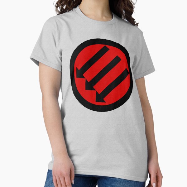 Vista previa del artículo con la obra «The Three Arrows - Anti Fascist», diseñado y vendido por Thelittlelord.