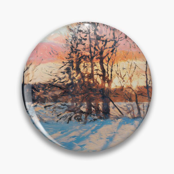 Item preview, Snowy winter sunset landscape-Version 02 designed and sold by garasani.