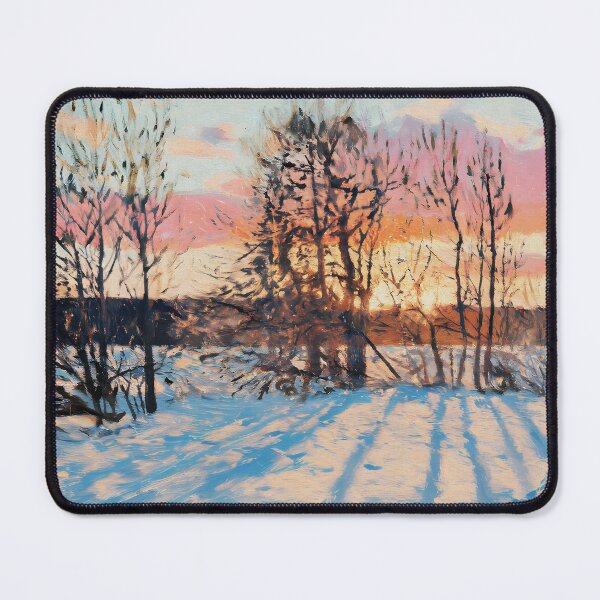 Item preview, Snowy winter sunset landscape-Version 02 designed and sold by garasani.