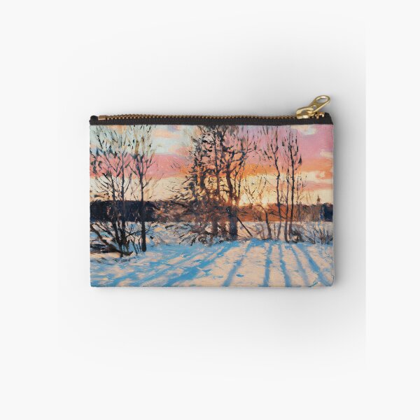 Item preview, Snowy winter sunset landscape-Version 02 designed and sold by garasani.