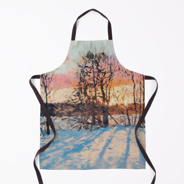 Item preview, Snowy winter sunset landscape-Version 02 designed and sold by garasani.