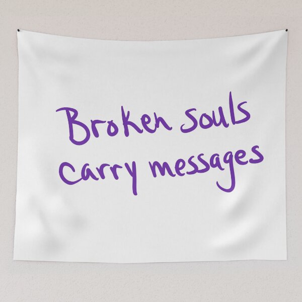 Item preview, Broken souls carry messages designed and sold by abeink.