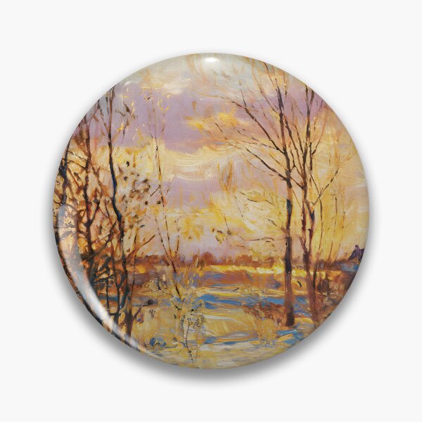 Item preview, Snowy Winter Sunset Landscape-Version 03 designed and sold by garasani.