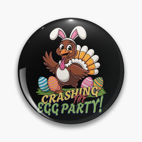 Item preview, Crashing the Egg Party Funny Turkey designed and sold by Fragy72.