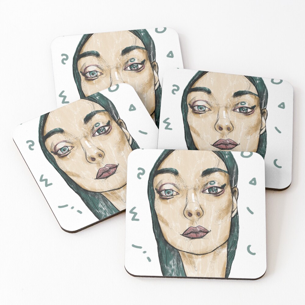 Item preview, Coasters (Set of 4) designed and sold by lechicka.