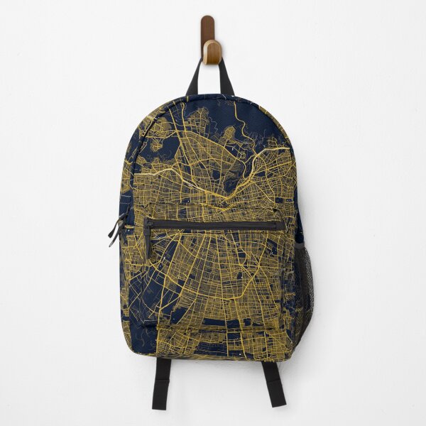 Item preview, Santiago City Map of Chile - Gold Art Deco designed and sold by deMAP.