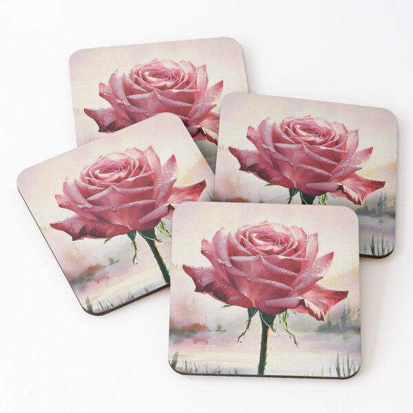 Item preview, Red rose flowers blooming on the lakeside-Version 01 designed and sold by garasani.