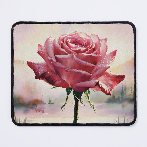 Item preview, Red rose flowers blooming on the lakeside-Version 01 designed and sold by garasani.