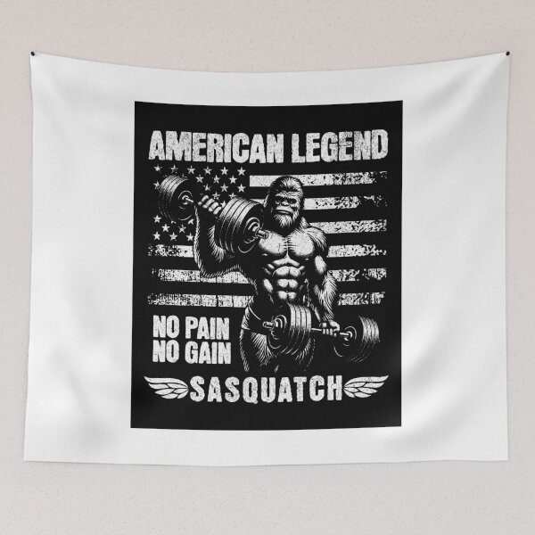 Item preview, Sasquatch  Lets Go to the Gym designed and sold by mydesignsbylar.