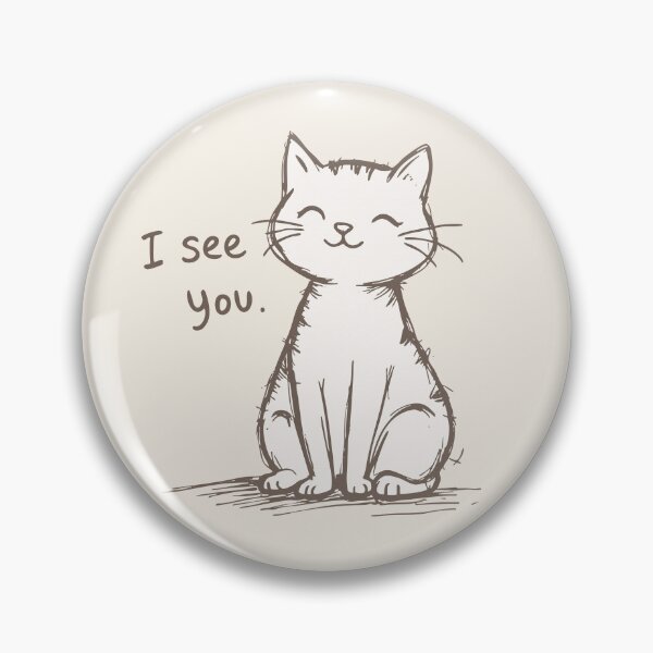 Item preview, I See You – Sepia Cat Smile designed and sold by SteadyRolling.