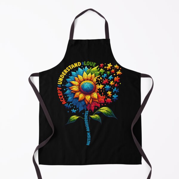 Item preview, Autisms Awareness Sunflower Art Men Women kids Autism Sunflower designed and sold by AmandaNeeco.