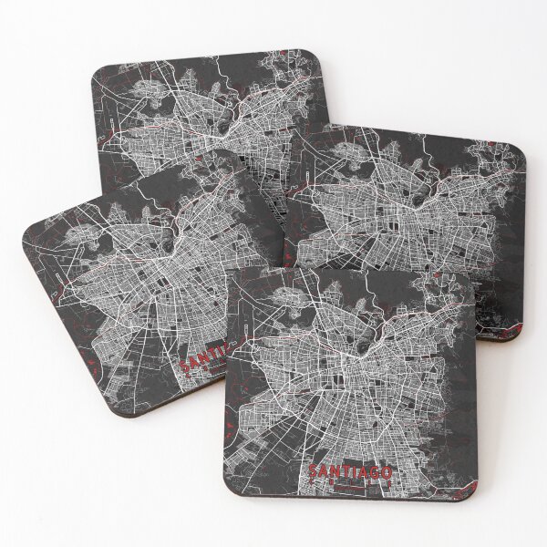 Item preview, Santiago City Map Chile - Oriental designed and sold by deMAP.