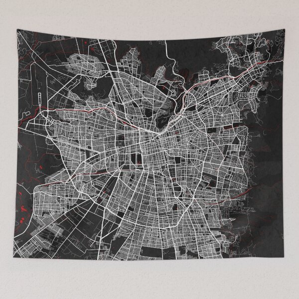 Item preview, Santiago City Map Chile - Oriental designed and sold by deMAP.