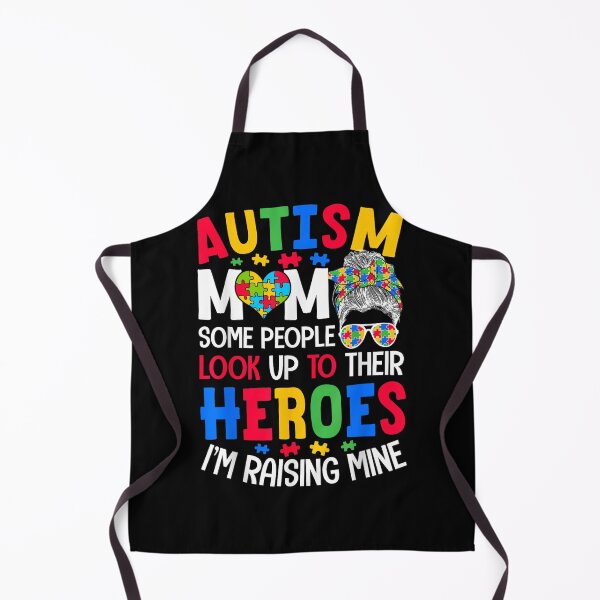 Item preview, Autism Mom Raising Art Groovy Messy Bun Autism Awareness designed and sold by AmandaNeeco.