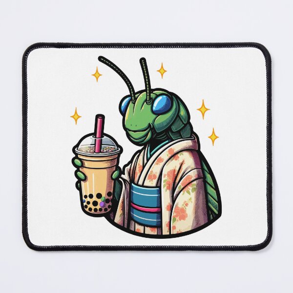 Item preview, Grasshopper Bubble Boba Tea Anime Cute Kawaii designed and sold by Artistoos.