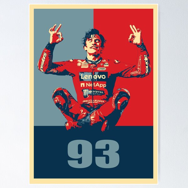 Item preview, Marc Marquez 93 Yogi Poster 2025 Hope designed and sold by DoemaZ.
