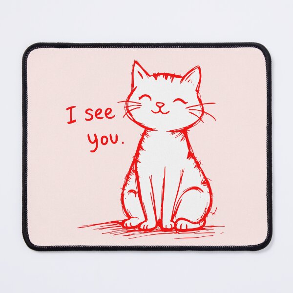 Item preview, I See You – Red Cat Smile designed and sold by SteadyRolling.