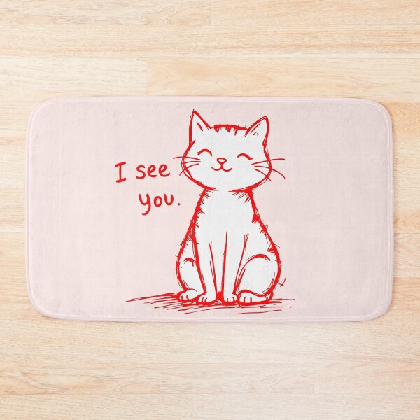 Item preview, I See You – Red Cat Smile designed and sold by SteadyRolling.