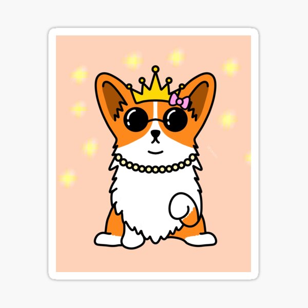 Artikel-Vorschau von Schicke Corgi-Dame, designt und verkauft von Dinomom Does Art.