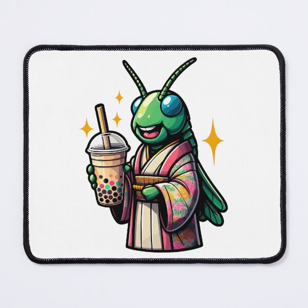 Item preview, Grasshopper Bubble Boba Tea Anime Cute Kawaii designed and sold by Artistoos.