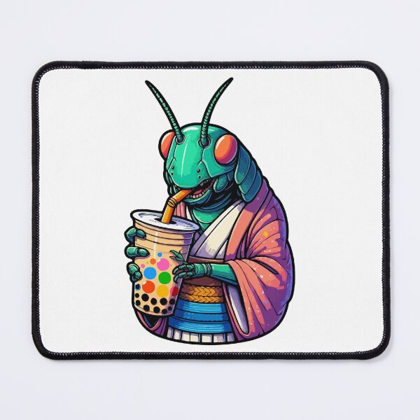 Item preview, Grasshopper Bubble Boba Tea Anime Cute Kawaii designed and sold by Artistoos.