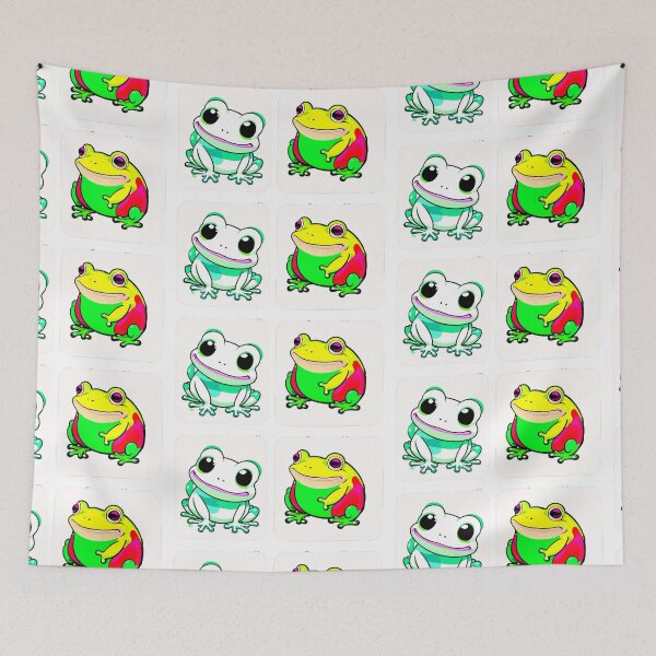 Item preview, Frog Art - Sticker Set of Two designed and sold by Earth Nature Creations.