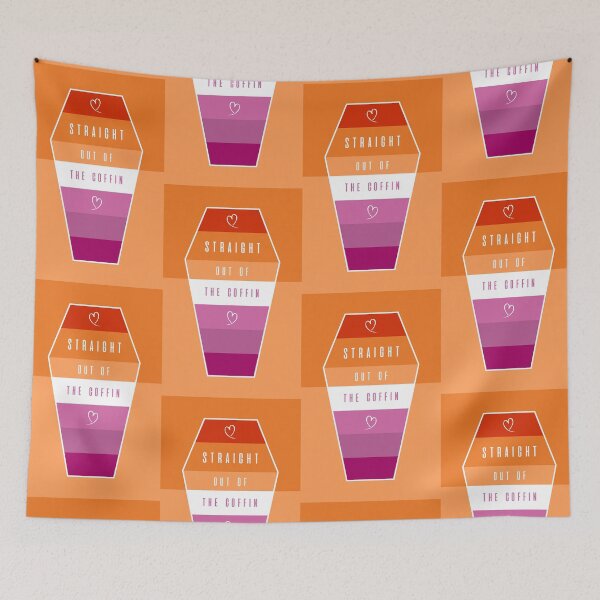 Item preview, straight out of the coffin lesbian pride designed and sold by prideisjoy.
