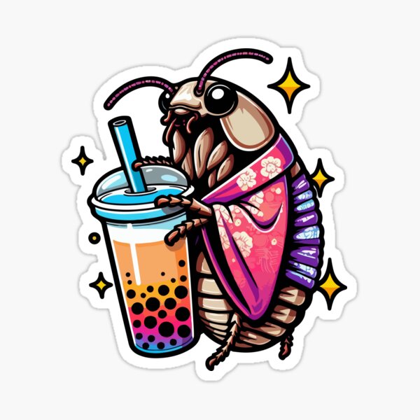 Item preview, Cockroach Bubble Boba Tea Anime Cute Kawaii designed and sold by Artistoos.