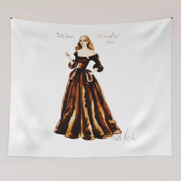 Item preview, Bette Davis in All About Eve Costume Sketch designed and sold by CMooreWorx.