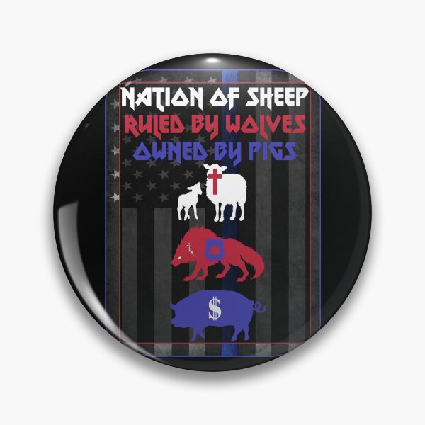 Item preview, Sheep and Pigs and Wolves designed and sold by Dystopian Design.