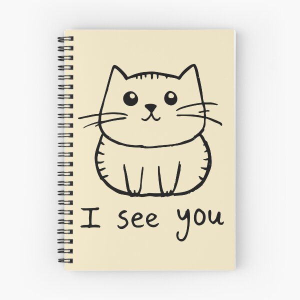 Item preview, I See You – Curious Cute Cat Drawing designed and sold by SteadyRolling.
