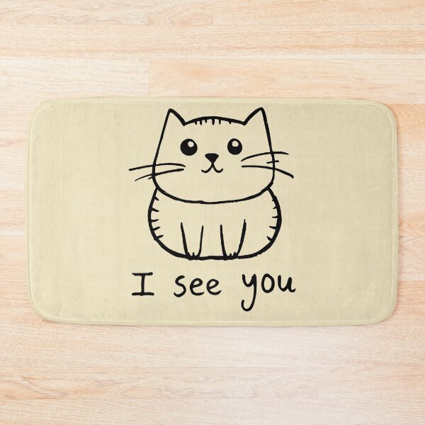 Item preview, I See You – Curious Cute Cat Drawing designed and sold by SteadyRolling.