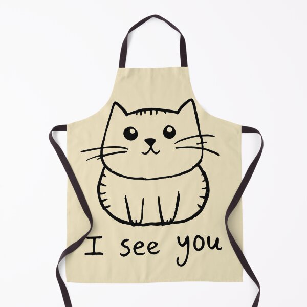 Item preview, I See You – Curious Cute Cat Drawing designed and sold by SteadyRolling.