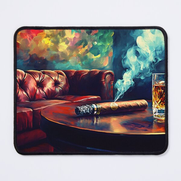 Item preview, Indulge in Luxury- Whiskey and Cigar Moments of Refined Leisure Generative AI designed and sold by OlfactoART Studio.