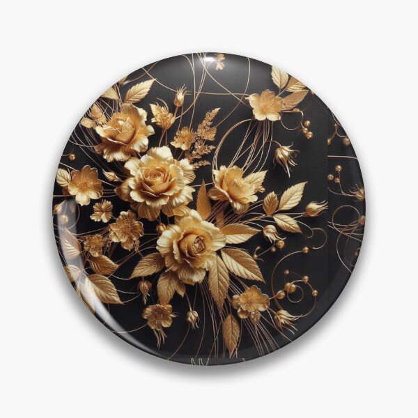 Item preview, Gold Flowers  designed and sold by Intriguing Designs.