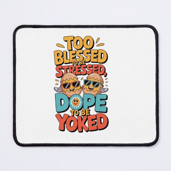 Item preview, Too Blessed to Be Stressed, Too Dope to Be Yoked – Funny Easter Hip-Hop Egg Design designed and sold by festivefunction.