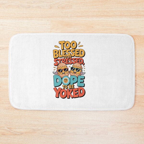 Item preview, Too Blessed to Be Stressed, Too Dope to Be Yoked – Funny Easter Hip-Hop Egg Design designed and sold by festivefunction.