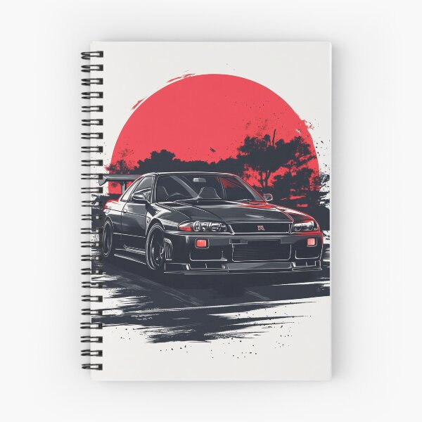 Item preview, Godzilla R33 | JDM Skyline Rising Sun Art designed and sold by ShiftSociety.