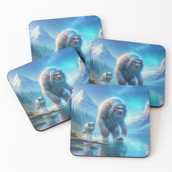 Item preview, Moonlit Guardians: The Troll and His Wolf designed and sold by Rikr65-TrollArt.