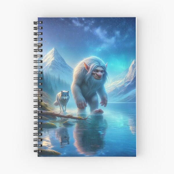 Item preview, Moonlit Guardians: The Troll and His Wolf designed and sold by Rikr65-TrollArt.