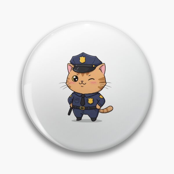 Item preview, Paw-sitive Law Enforcement – Funny Cat Cop designed and sold by Meow Cat.