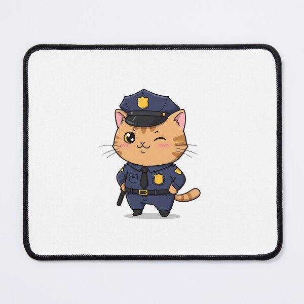 Item preview, Paw-sitive Law Enforcement – Funny Cat Cop designed and sold by Meow Cat.