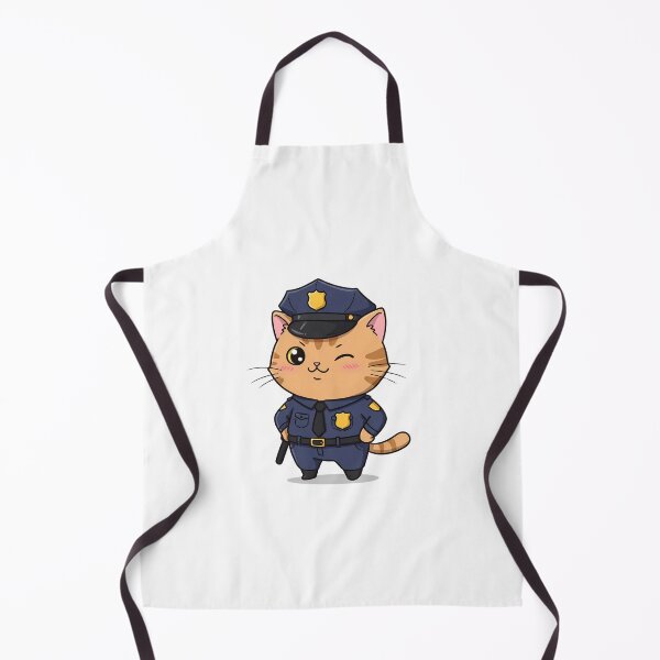 Item preview, Paw-sitive Law Enforcement – Funny Cat Cop designed and sold by Meow Cat.