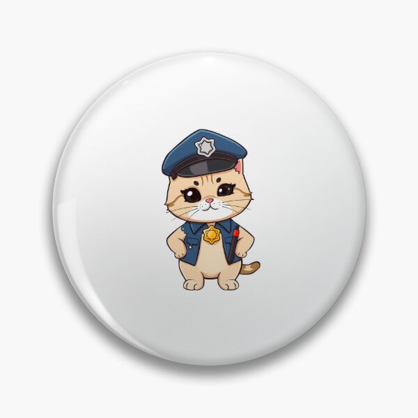 Item preview,  The Paw-lice Chief – Funny Cat Officer designed and sold by Meow Cat.
