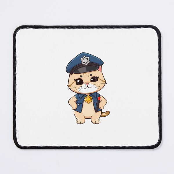 Item preview, The Paw-lice Chief – Funny Cat Officer designed and sold by Meow Cat.