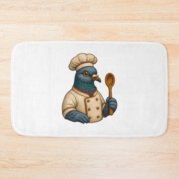 Item preview, Executive Chef Pigeon - Embroidered Animal Patch Design designed and sold by #Adulting Central.