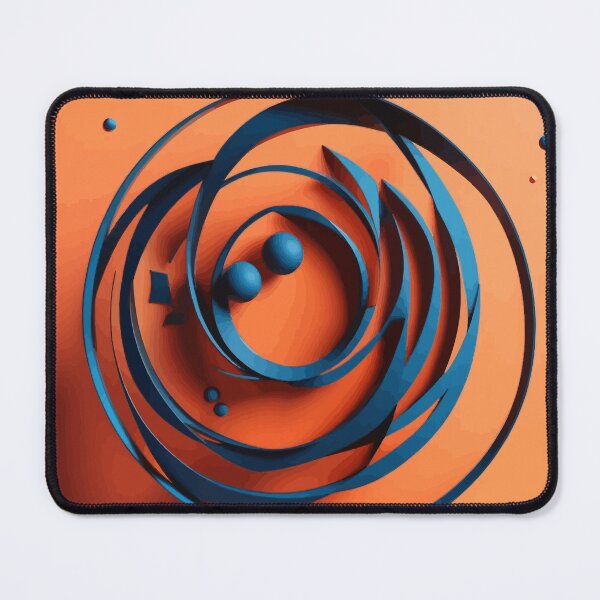 Item preview, Abstract Spiral  Blue Ribbon Swirl designed and sold by Vicky Brago-Mitchell®.