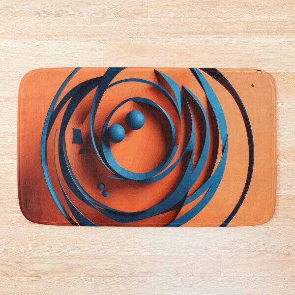 Item preview, Abstract Spiral  Blue Ribbon Swirl designed and sold by Vicky Brago-Mitchell®.