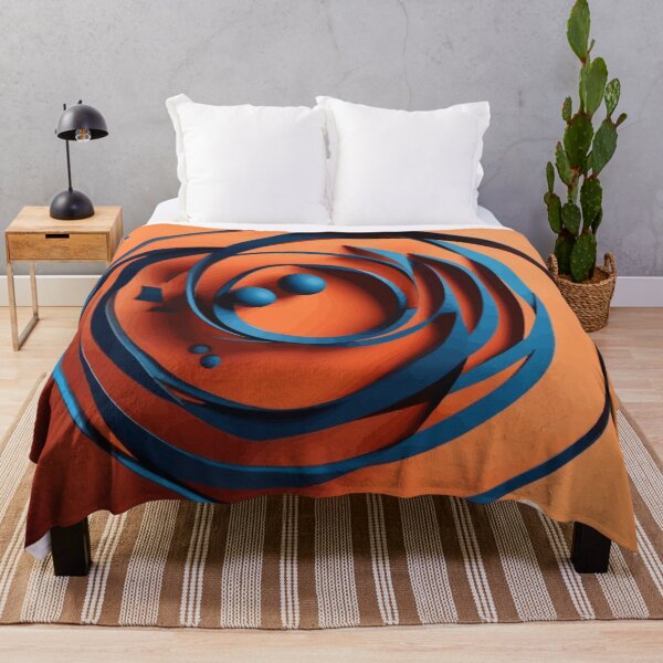 Item preview, Abstract Spiral Blue Ribbon Swirl designed and sold by Vicky Brago-Mitchell®.